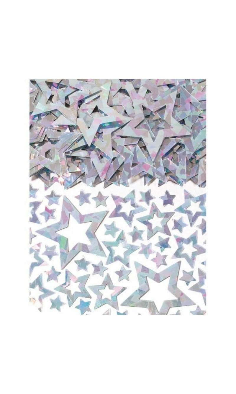 Confetti Star Shimmer Silver - 14g