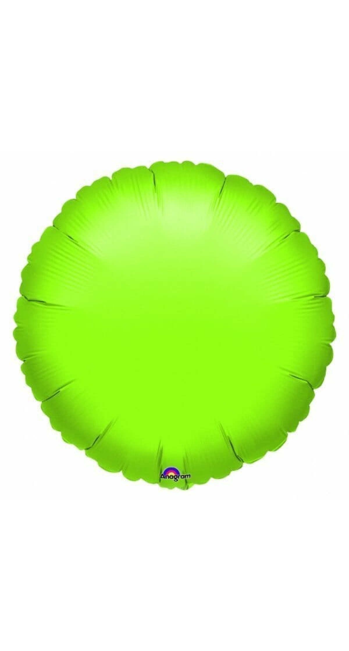 Lime Green Round Foil Balloon 18"