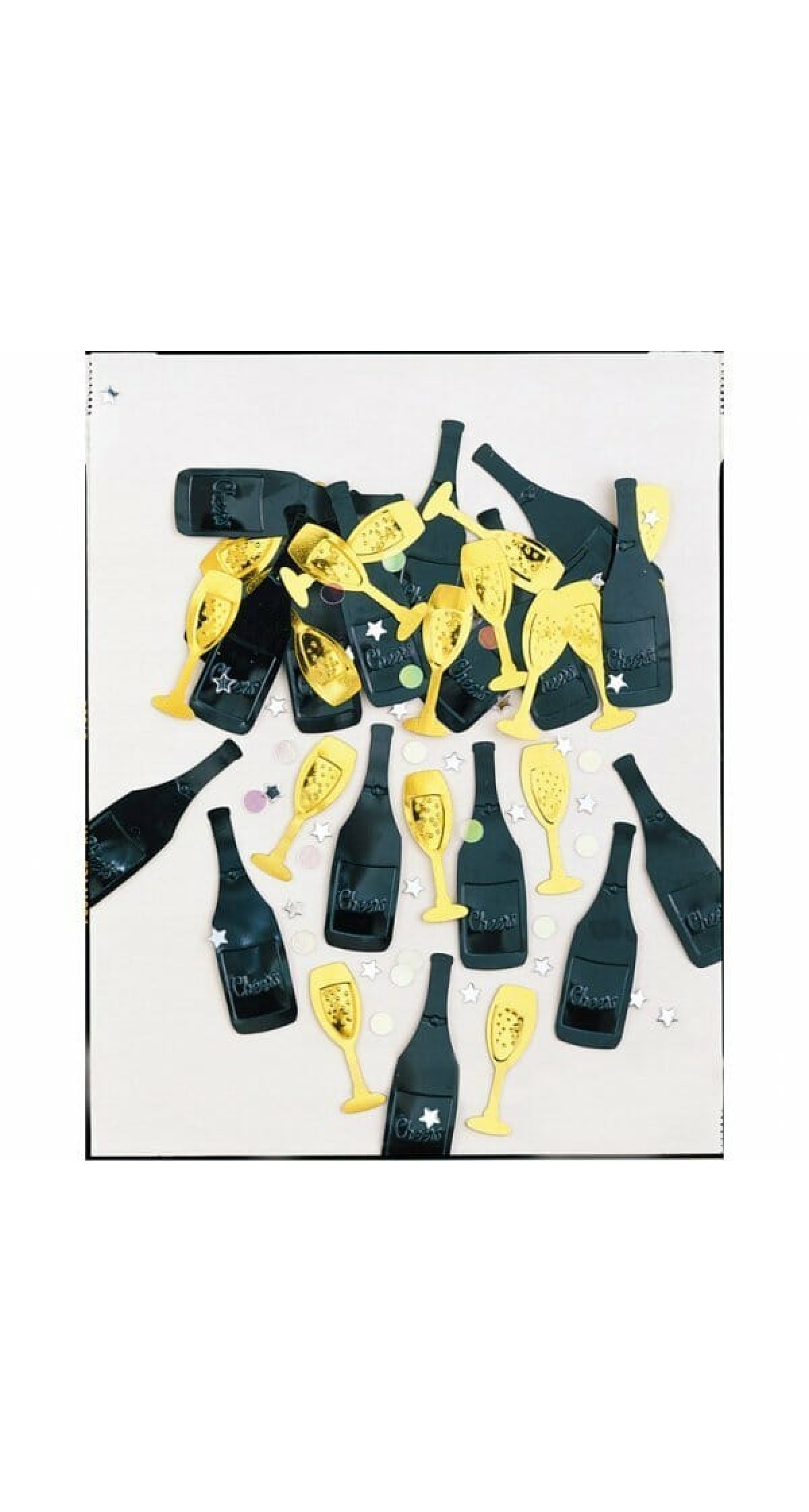 Confetti Cheers Black Silver & Gold - 14g