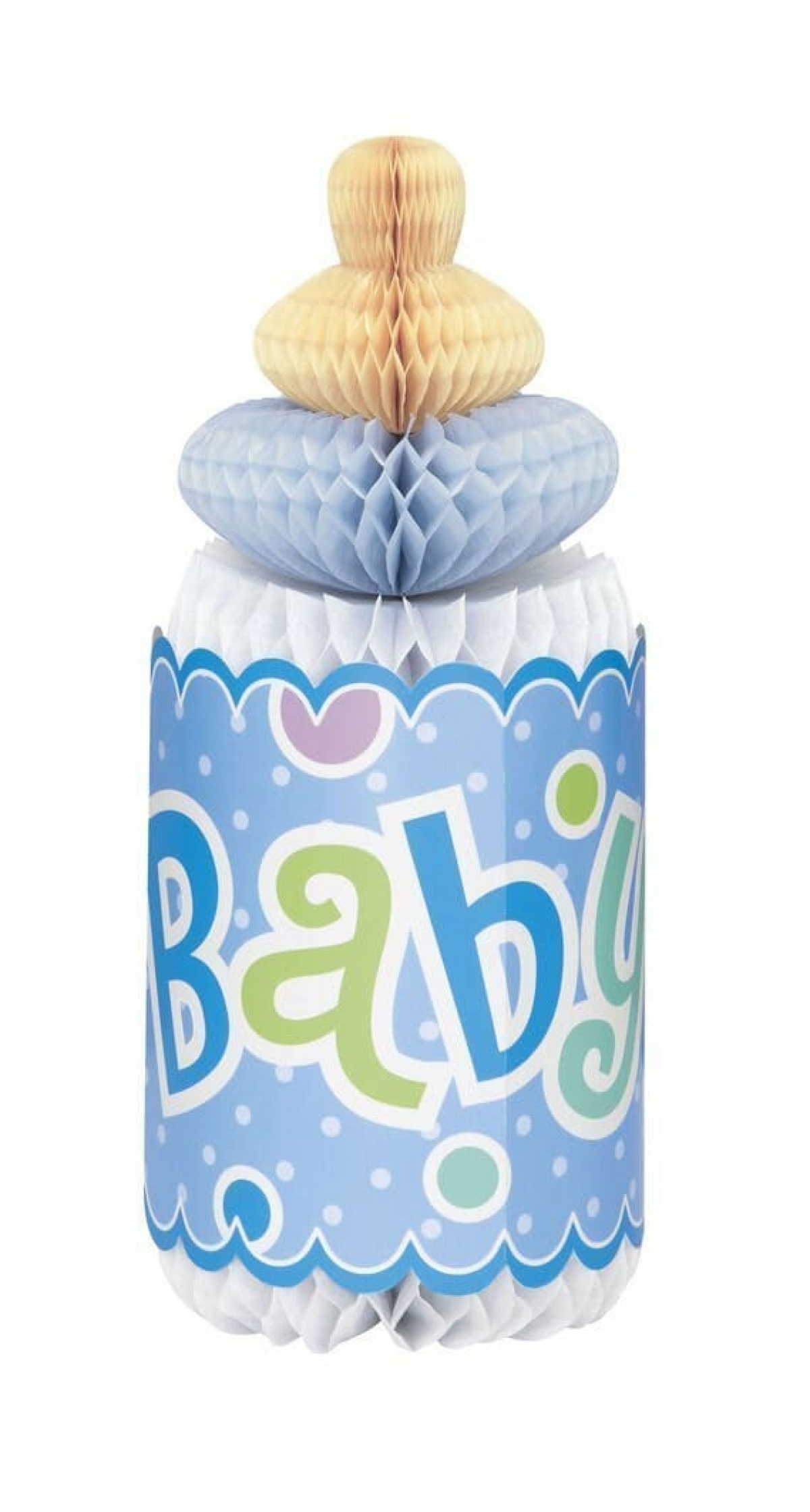 Boy Baby Shower Honeycomb Decoration - 12 inches