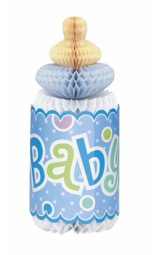 Boy Baby Shower Honeycomb Decoration - 12 inches