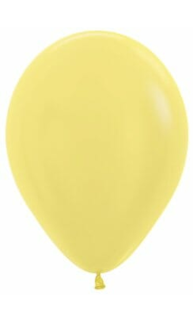 Satin Pearl - Yellow 12" Balloon