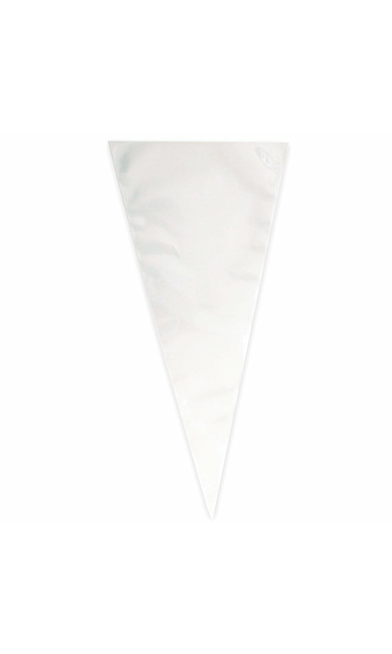 Clear Large Cone Cellophane Bags - 25pk