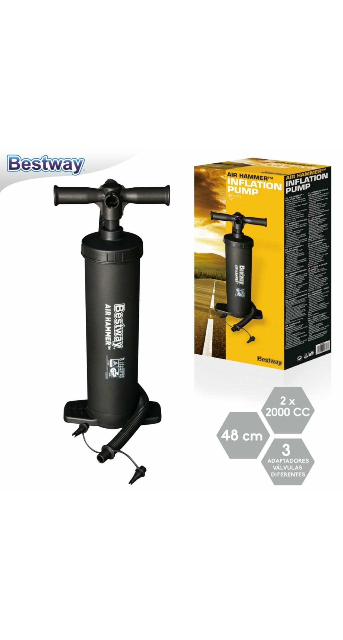 Bestway Air Hammer Inflation Pump 48cm (Online Only)