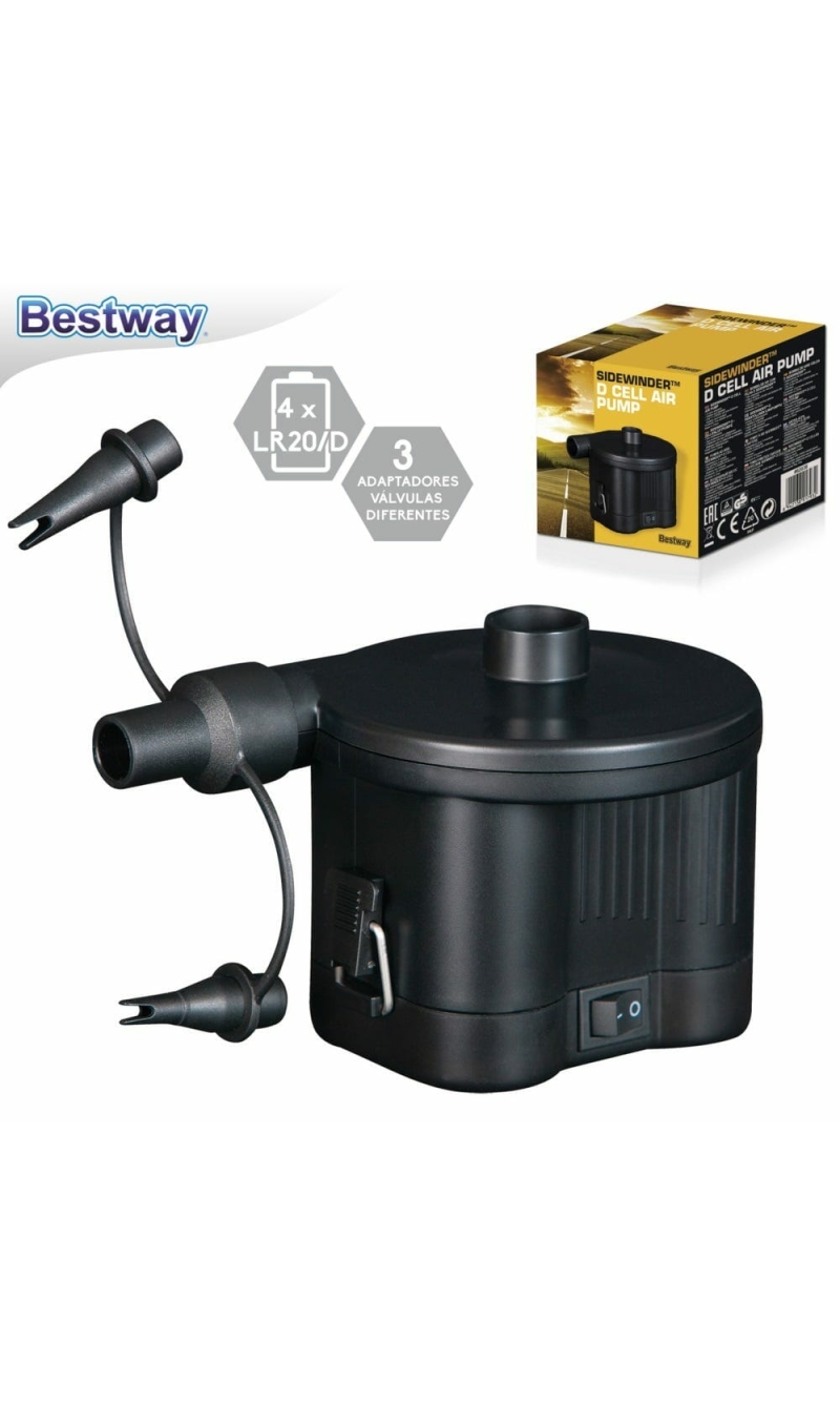 Bestway Sidewinder 6V Battery Operated Electric Air Pump LR20/D x4 (Online Only)