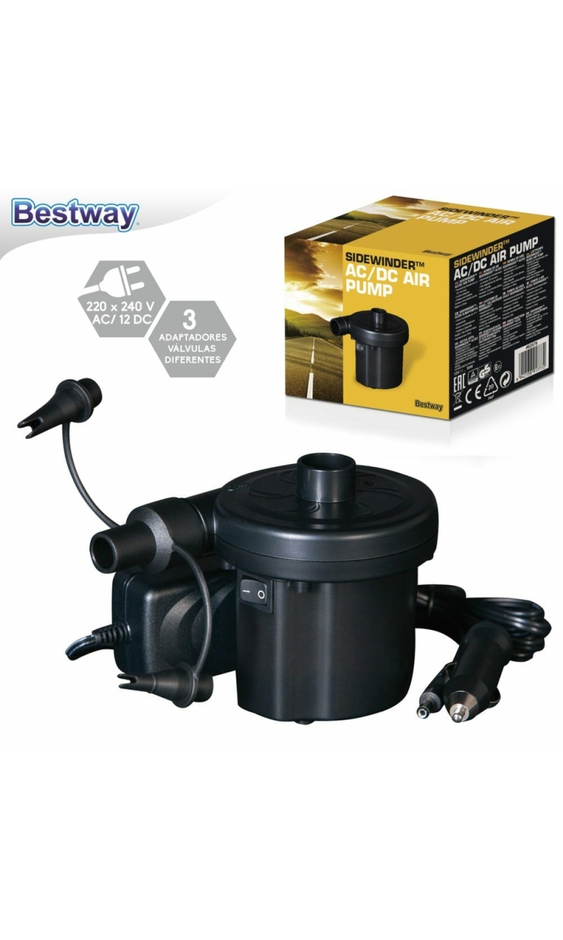 Bestway Sidewinder Electric Air Pump Pro 12V / 240V (Online Only)