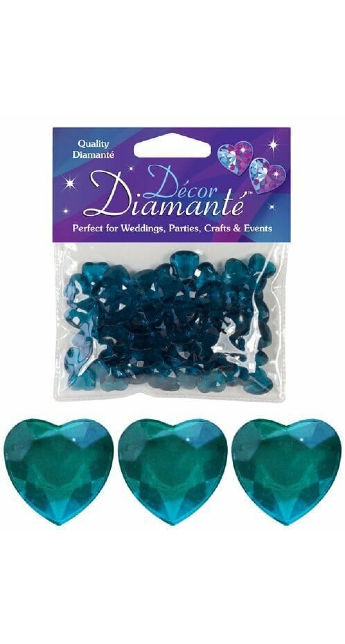 Diamante Hearts Jade 12mm - 28g