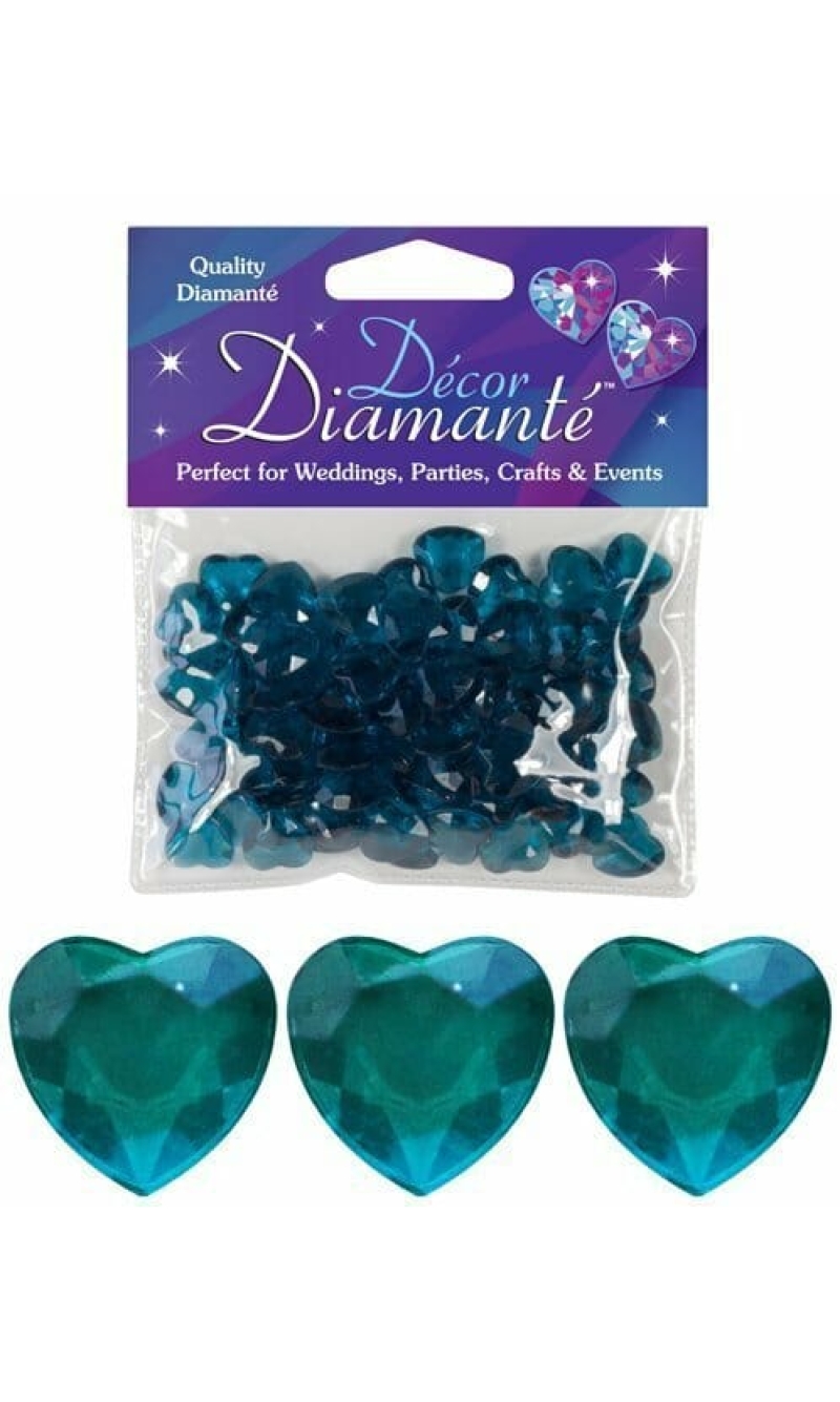 Diamante Hearts Jade 12mm - 28g