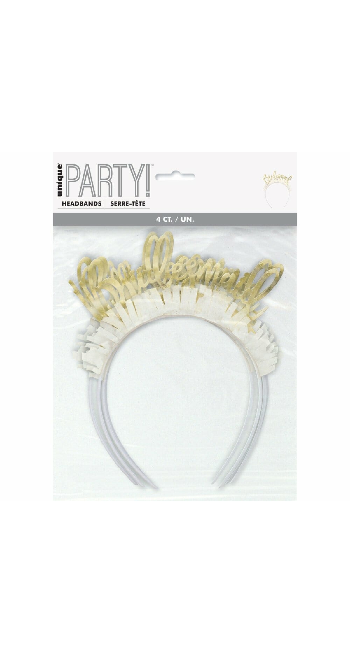 Bridesmaid Bachelorette Party Headbands - 4pk
