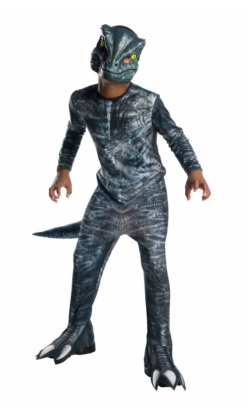 Official Jurassic World Velociraptor (BLUE) - Age 8 to 10 Years (Large)