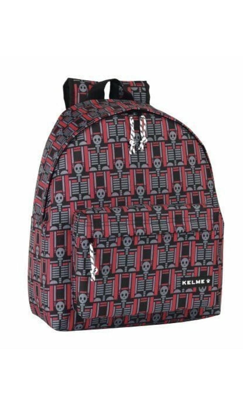 Robot Gray & Red Boy's School Backpack - 40cm x 38cm
