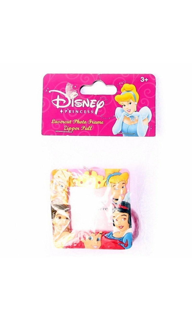 Princess Lasercut Photo Frame Zipper Pull - 5.5cm x 5.5cm