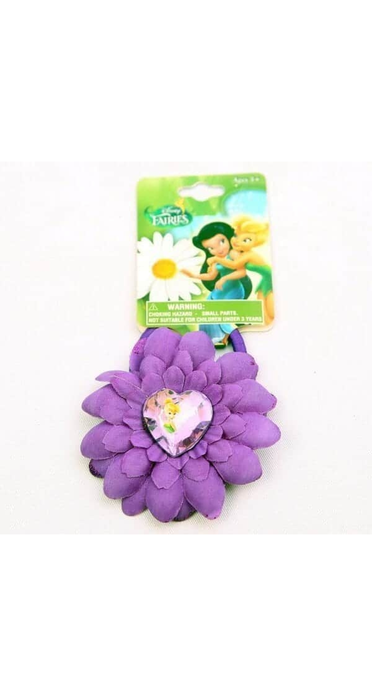 Tinkerbell Purple Flower Hair Elastic Band