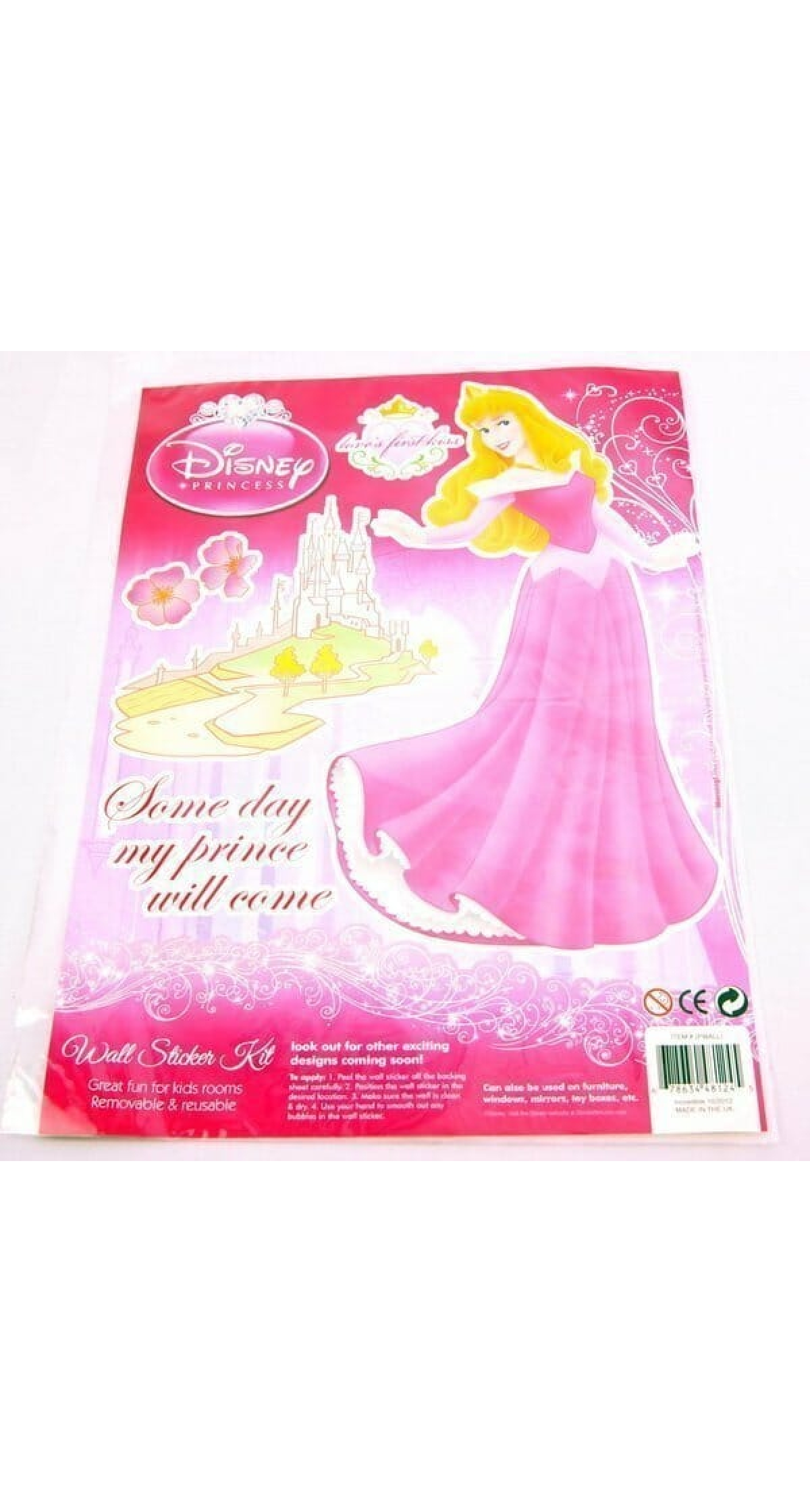Princess Aurora Wall Sticker Kit - 6 Stickers