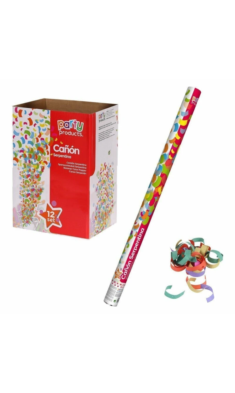 Multi Color Confetti Cannon / Popper 80 cm