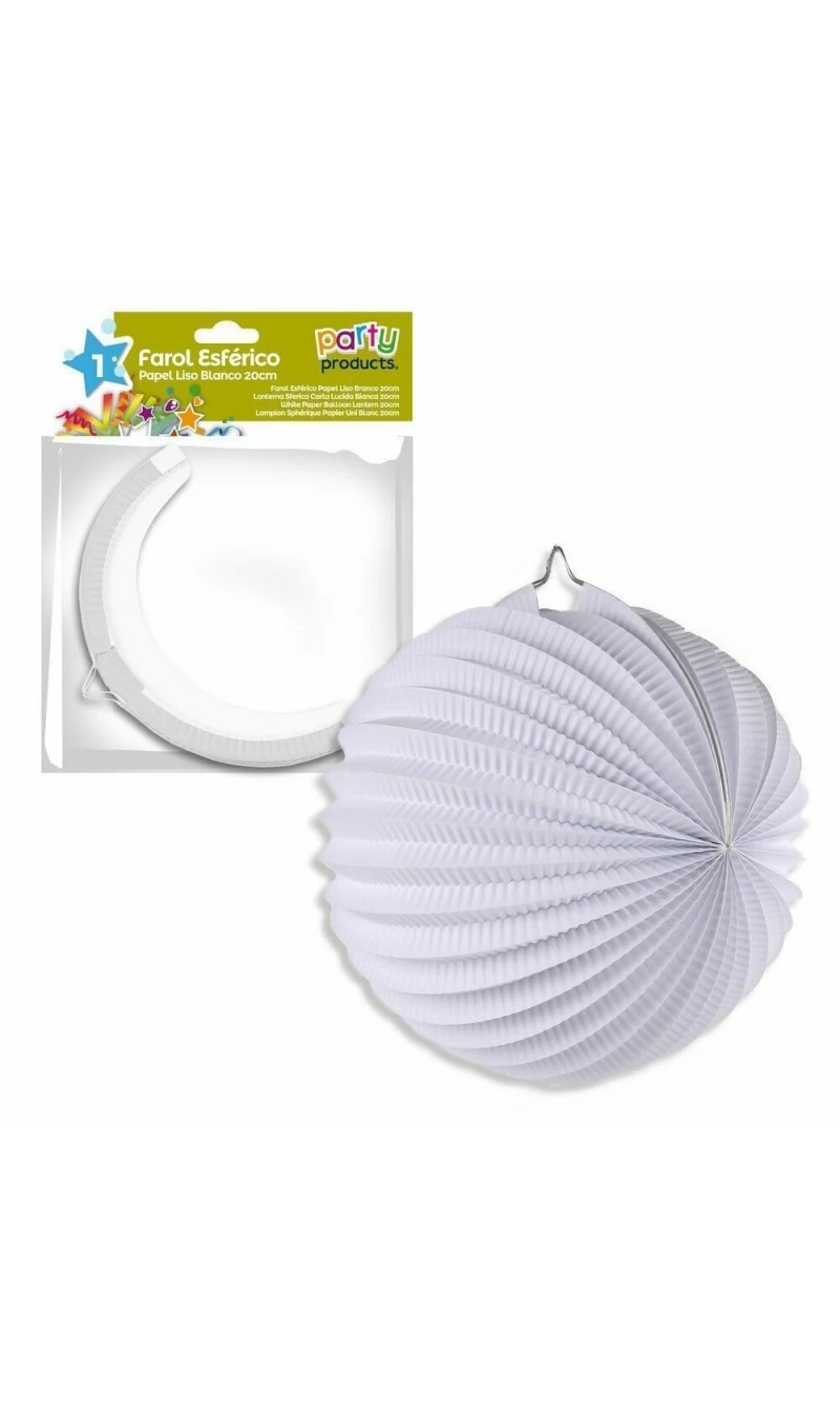 White Paper Balloon Lantern 20 cm