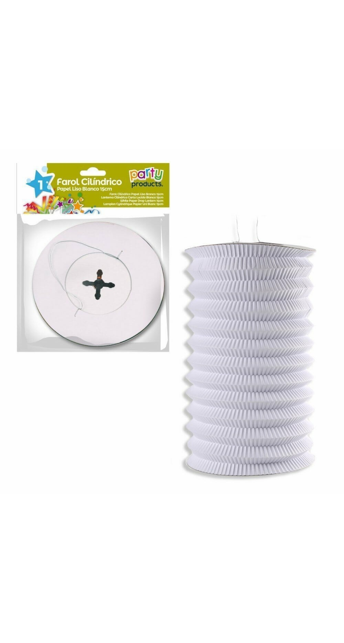 White Paper Drop Lantern 15 cm