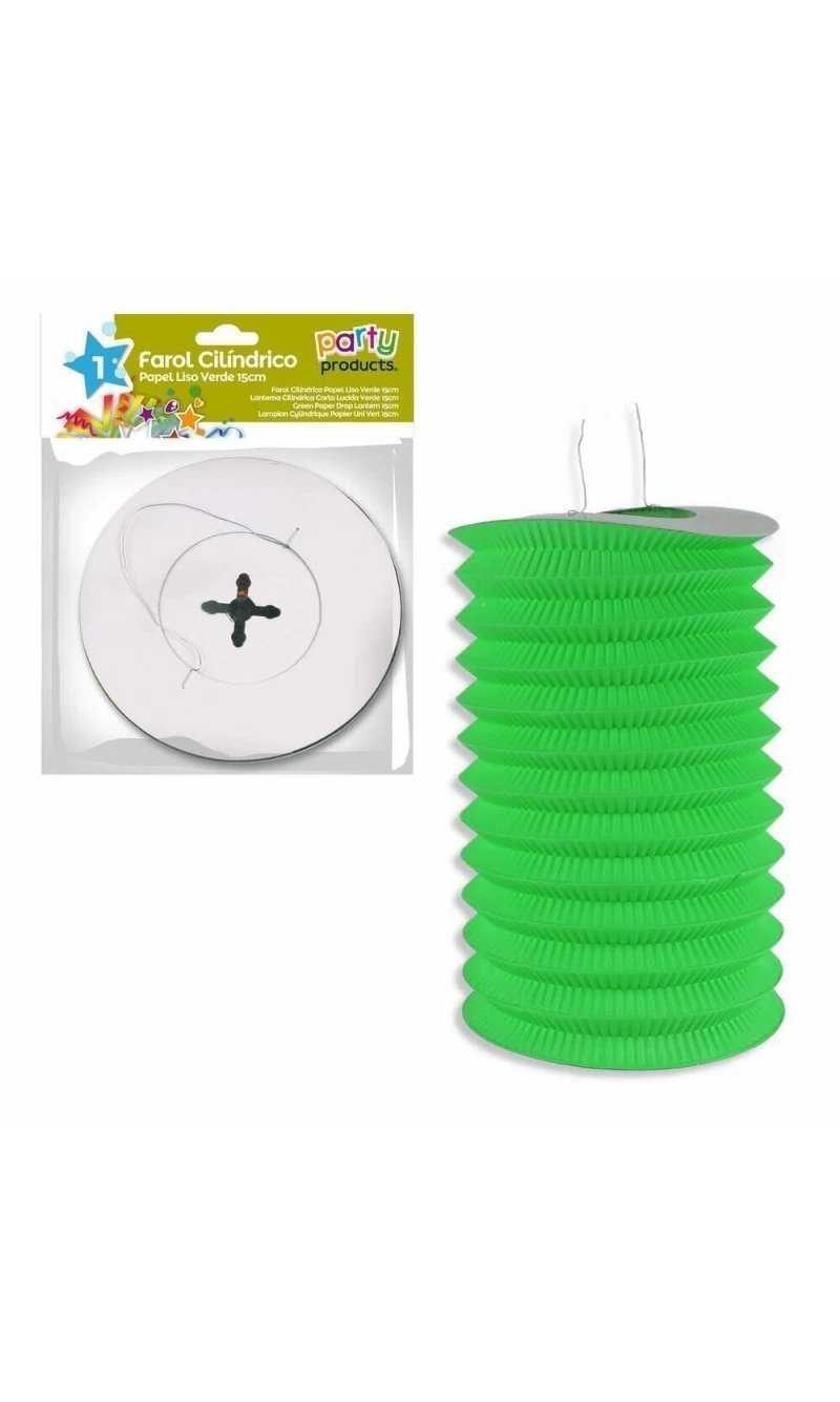 Green Paper Drop Lantern 15 cm