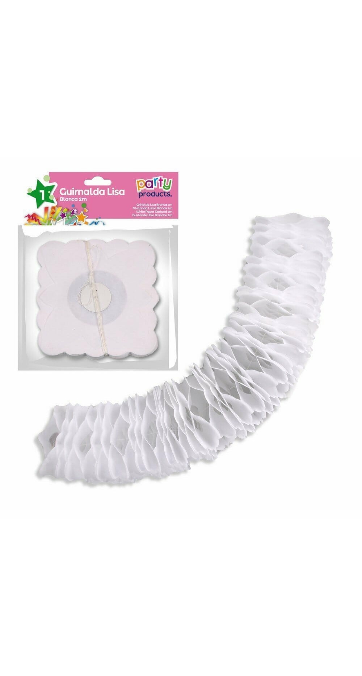 White Paper Garland 2 m