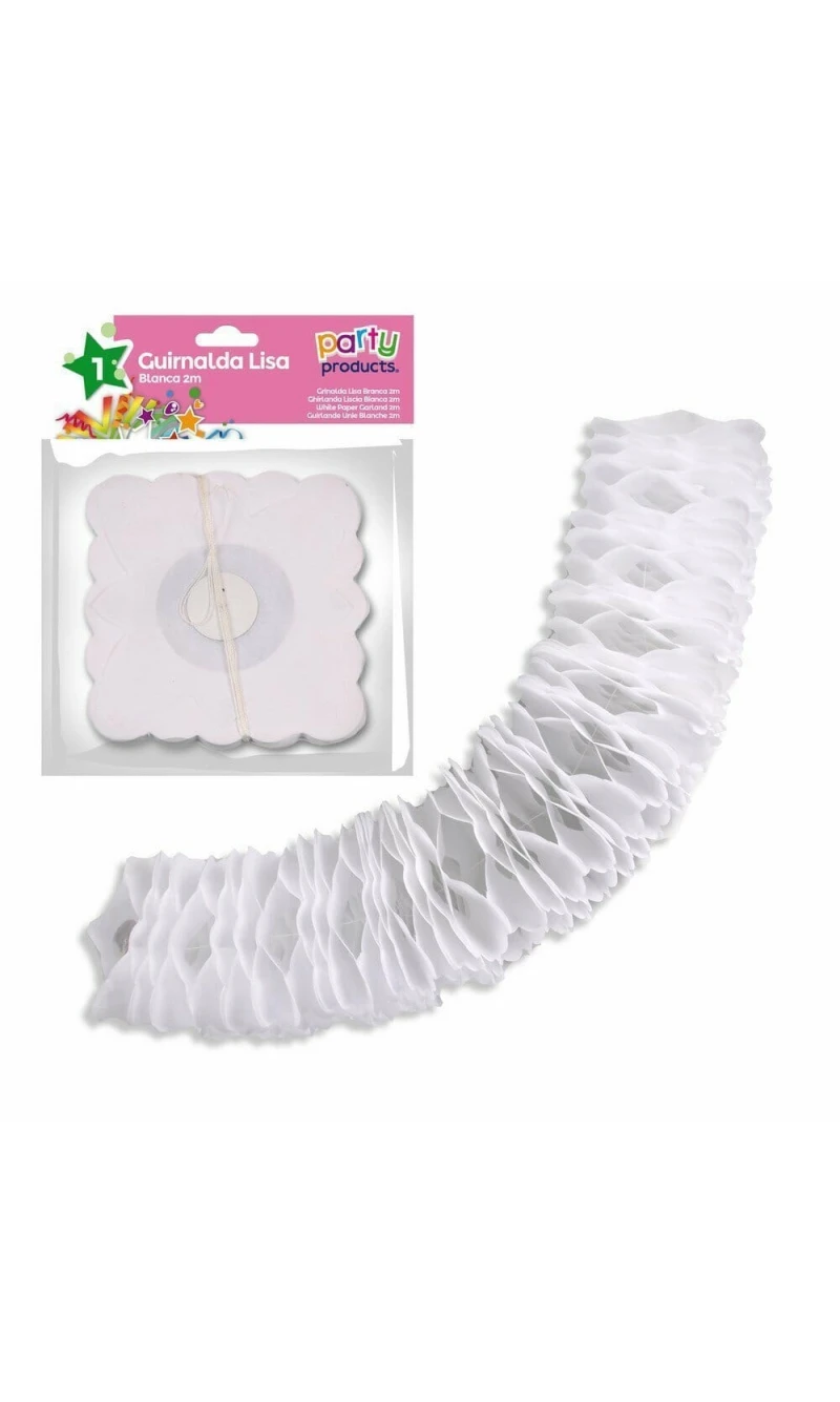 White Paper Garland 2 m