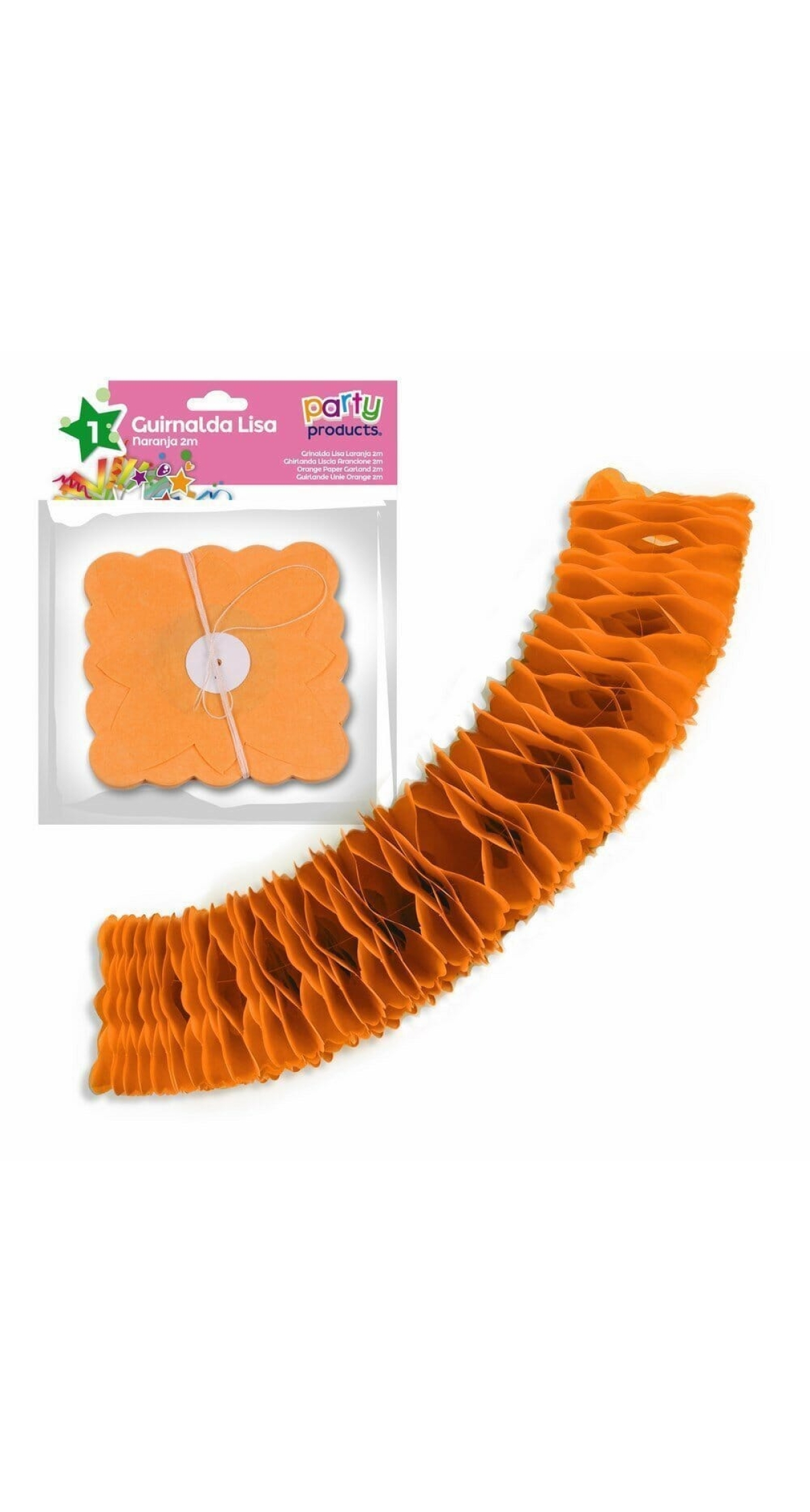 Orange Paper Garland