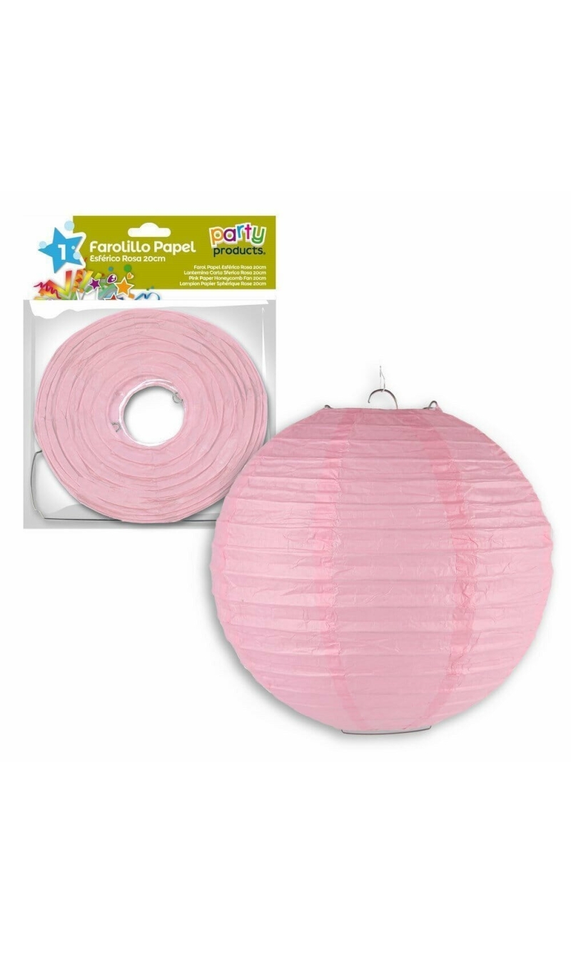 Pink Paper Balloon Lantern 20 cm