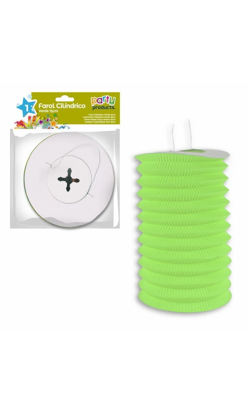 Green Paper Drop Lantern 15 cm