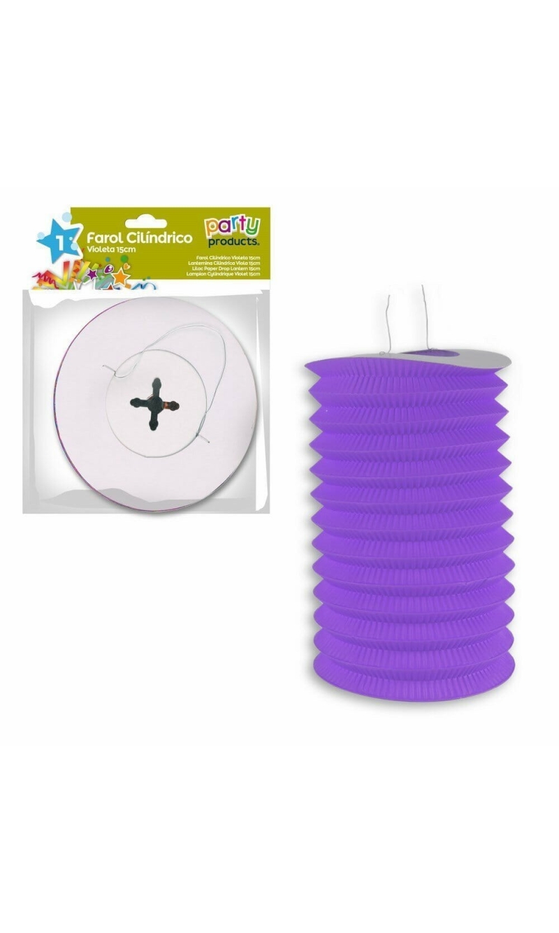 Violet Paper Drop Lantern 15 cm