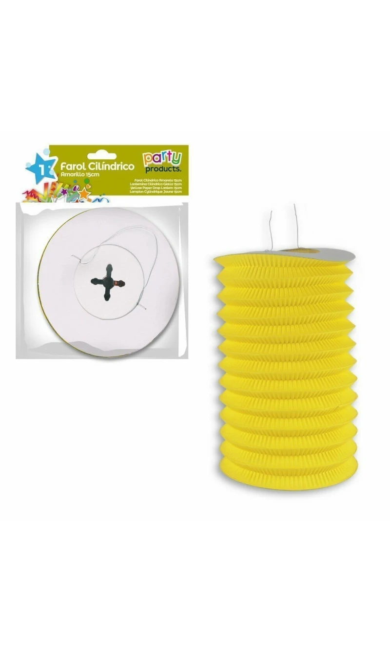 Yellow Paper Drop Lantern 15 cm