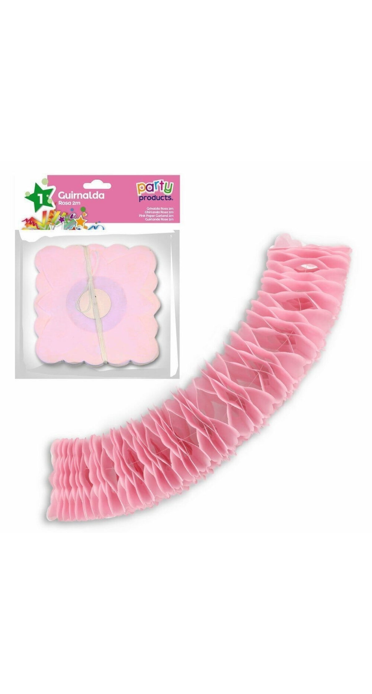 Pink Paper Garland