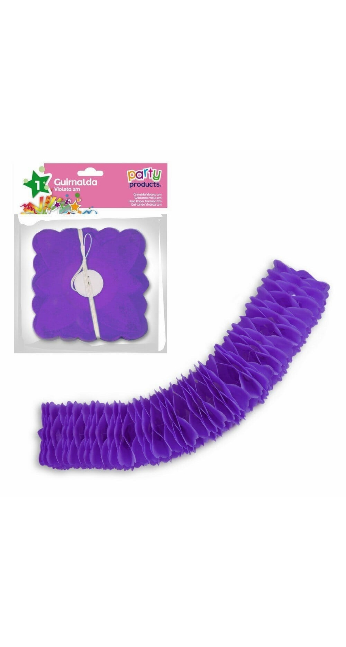 Violet Paper Garland