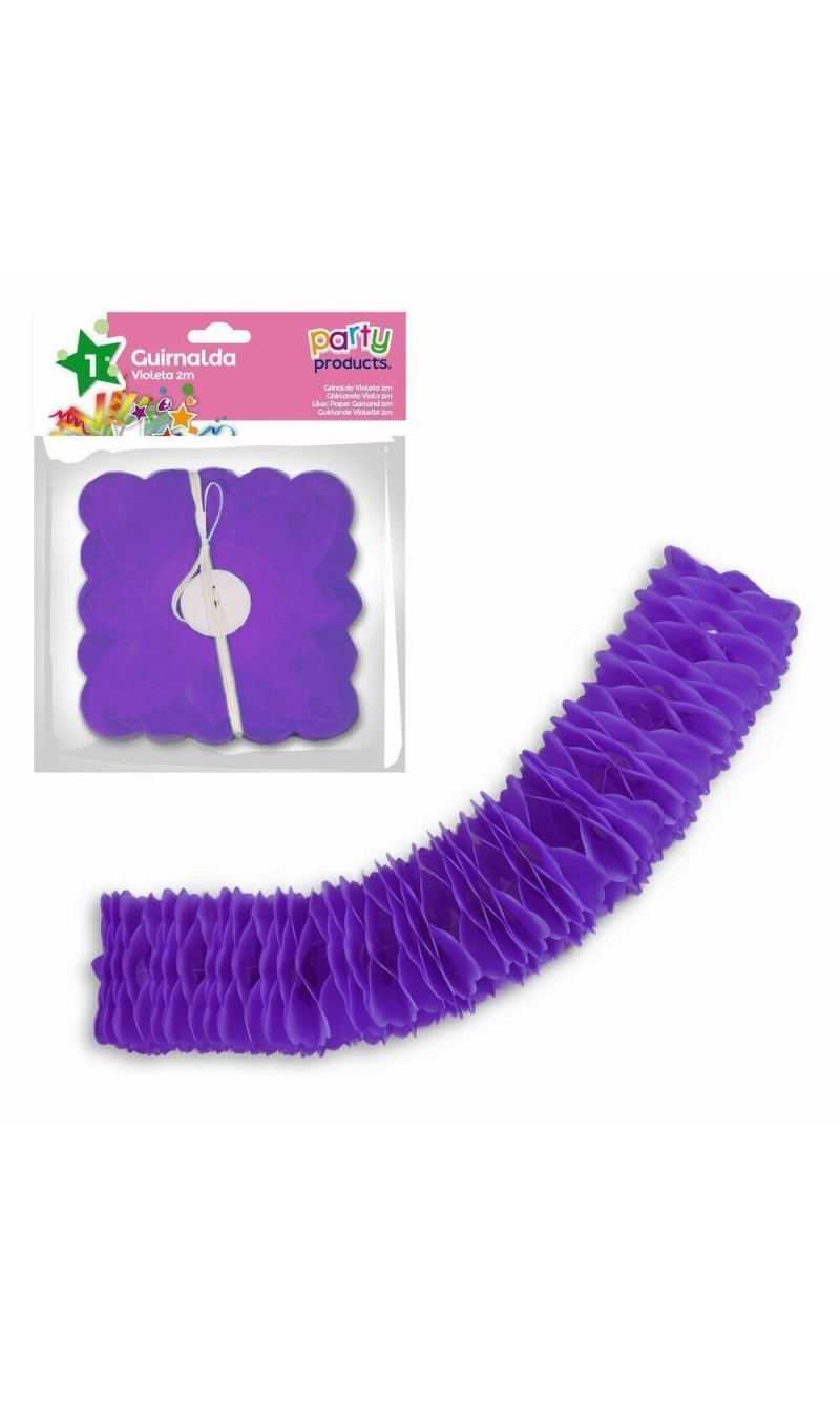 Violet Paper Garland
