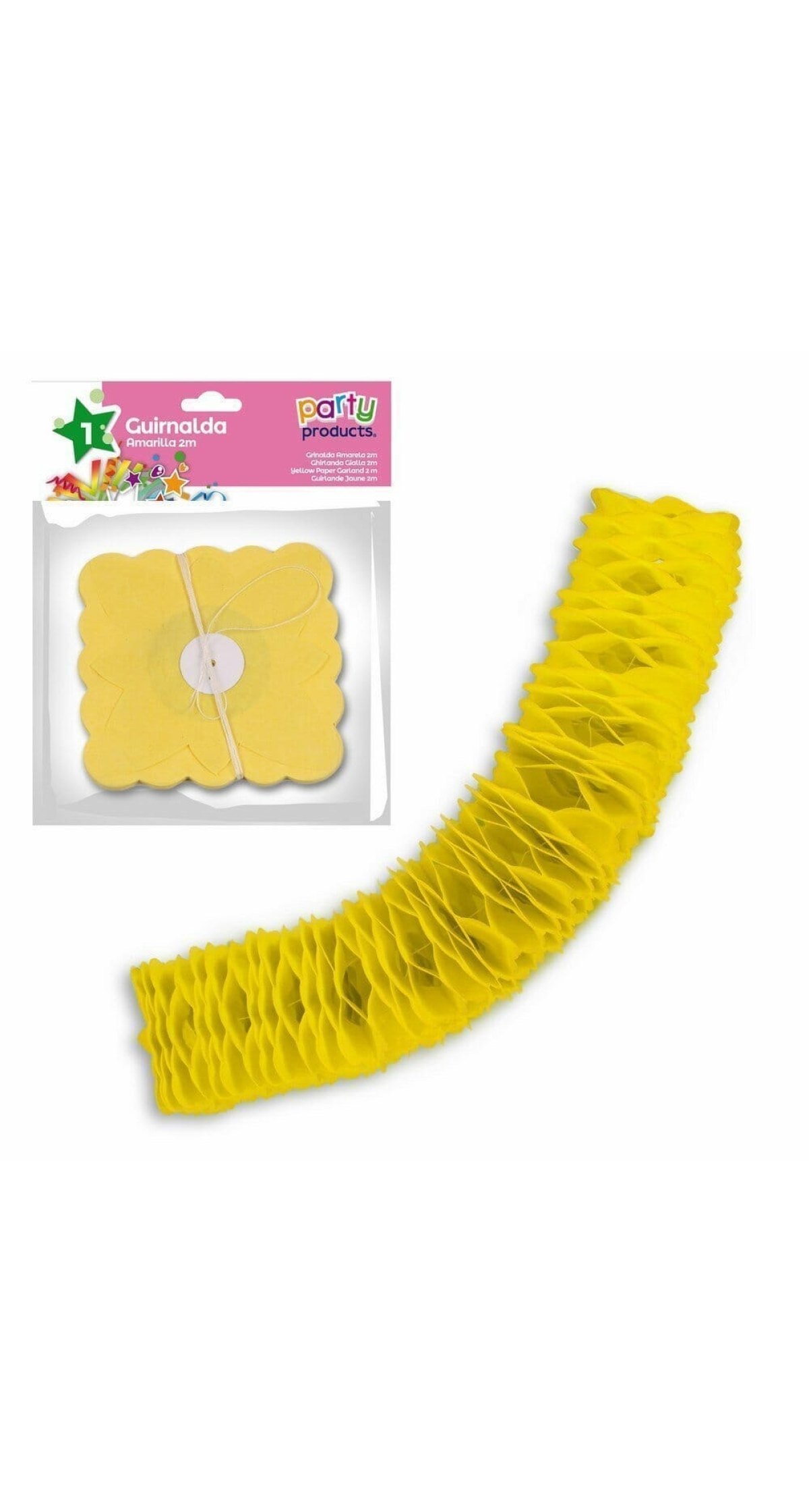 Yellow Paper Garland