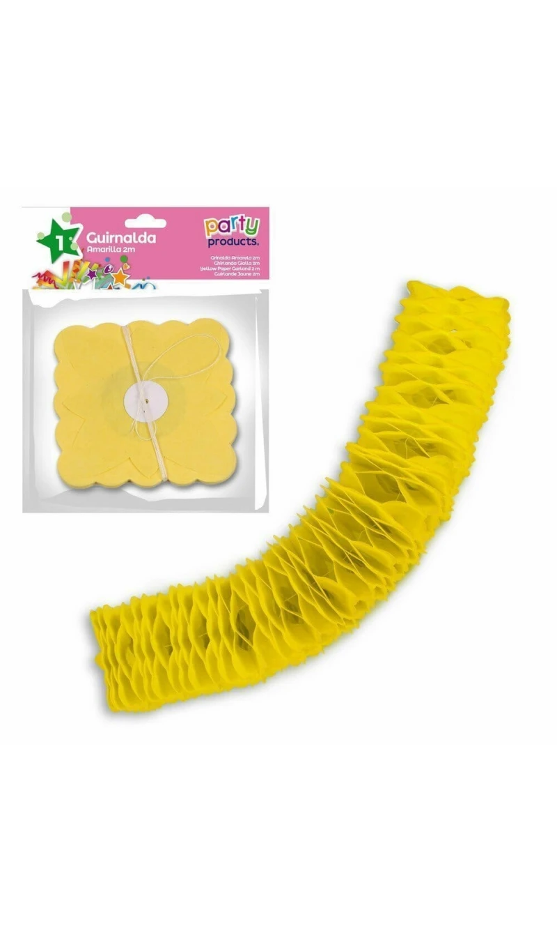 Yellow Paper Garland