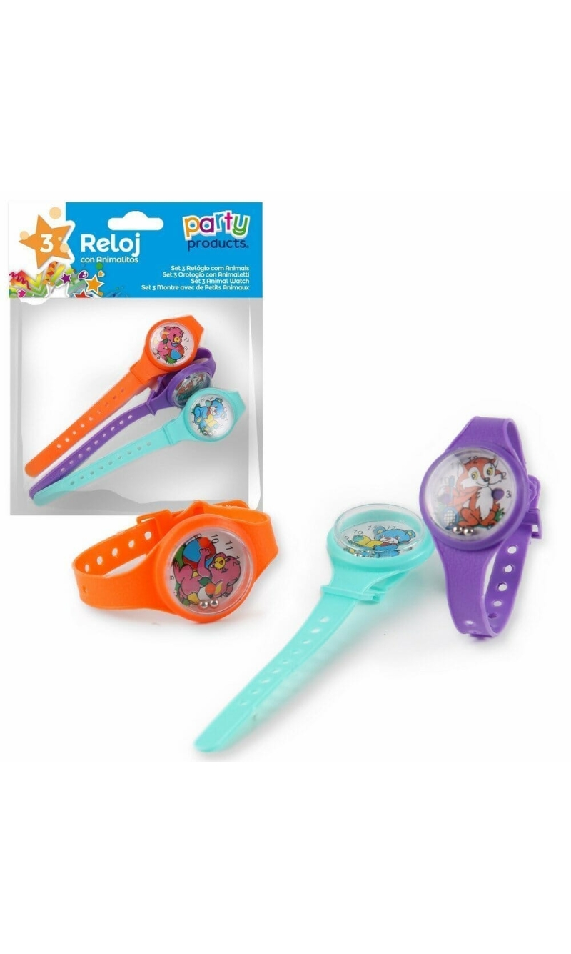 Party Favours / Pinata Animal Watch - 3pk
