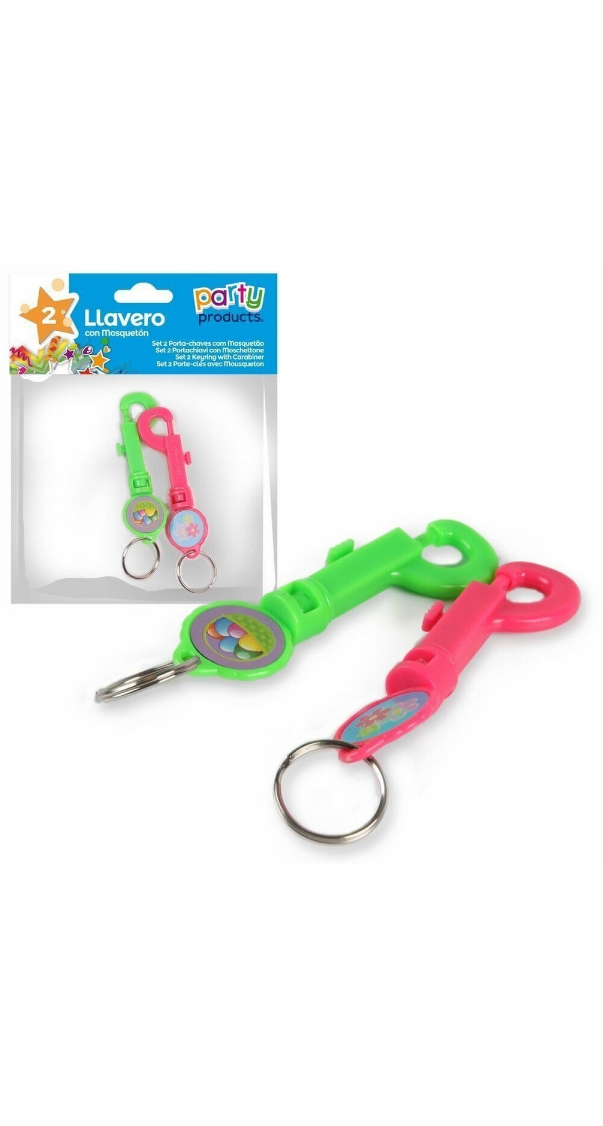 Keyring Eith Carabiner - 2pk