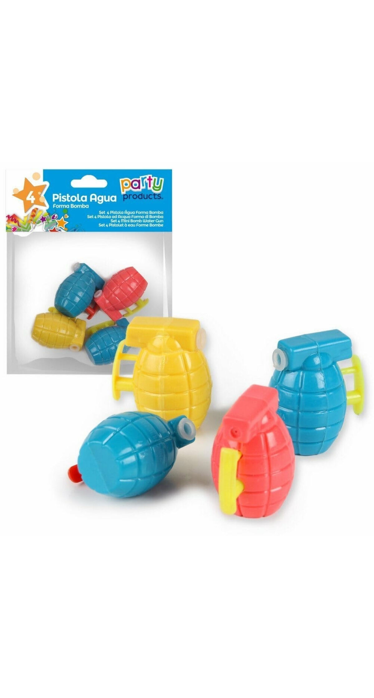Mini Bomb Water Gun - 4pk