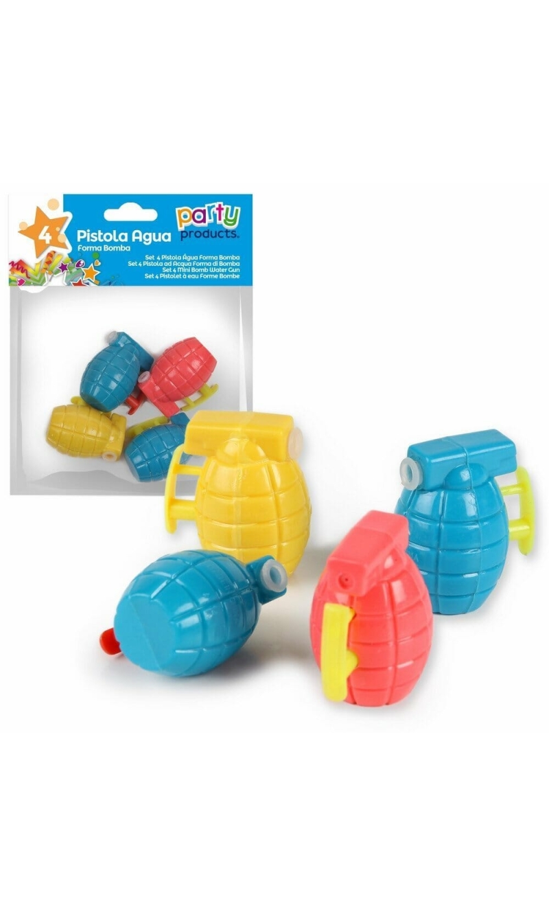 Mini Bomb Water Gun - 4pk