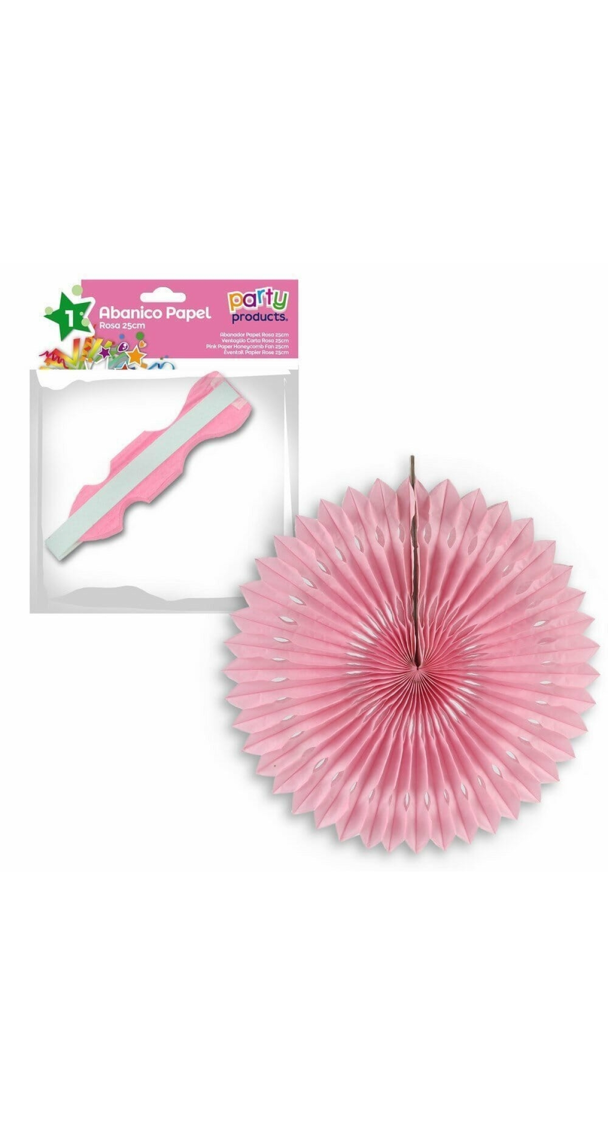 Pink Paper Honeycomb 25 cm
