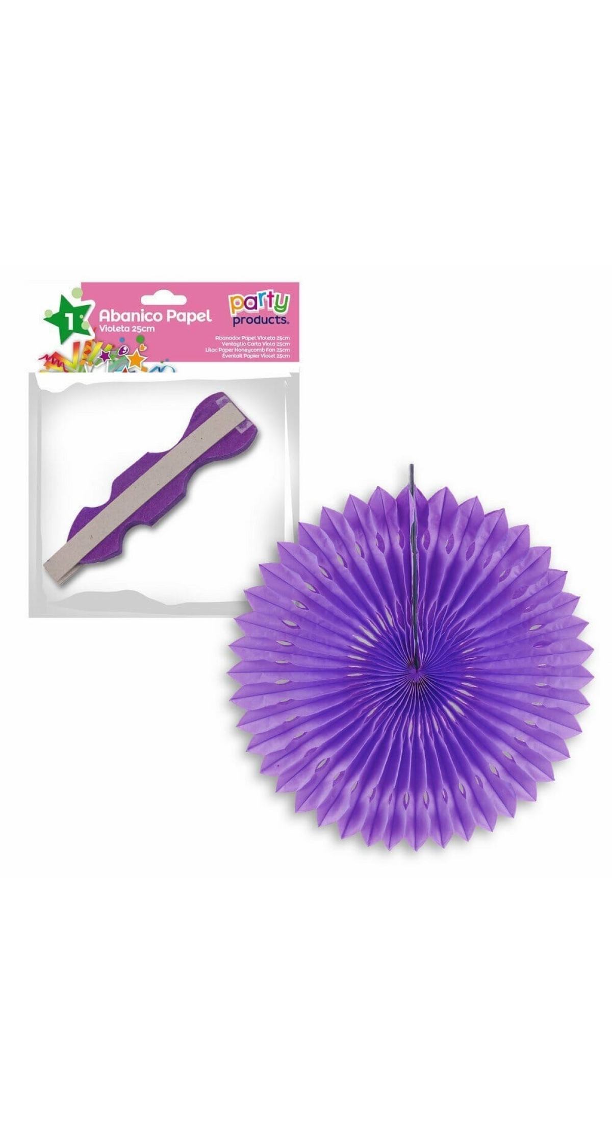 Violet Paper Honeycomb 25 cm
