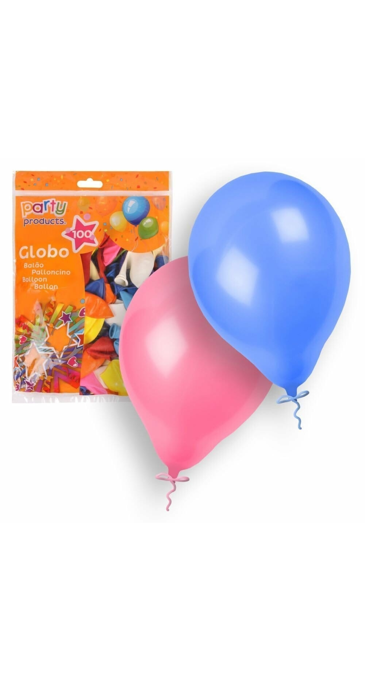 Latex Balloons 23cm (9 Inch) Pastel Assorted Colors - 100pk