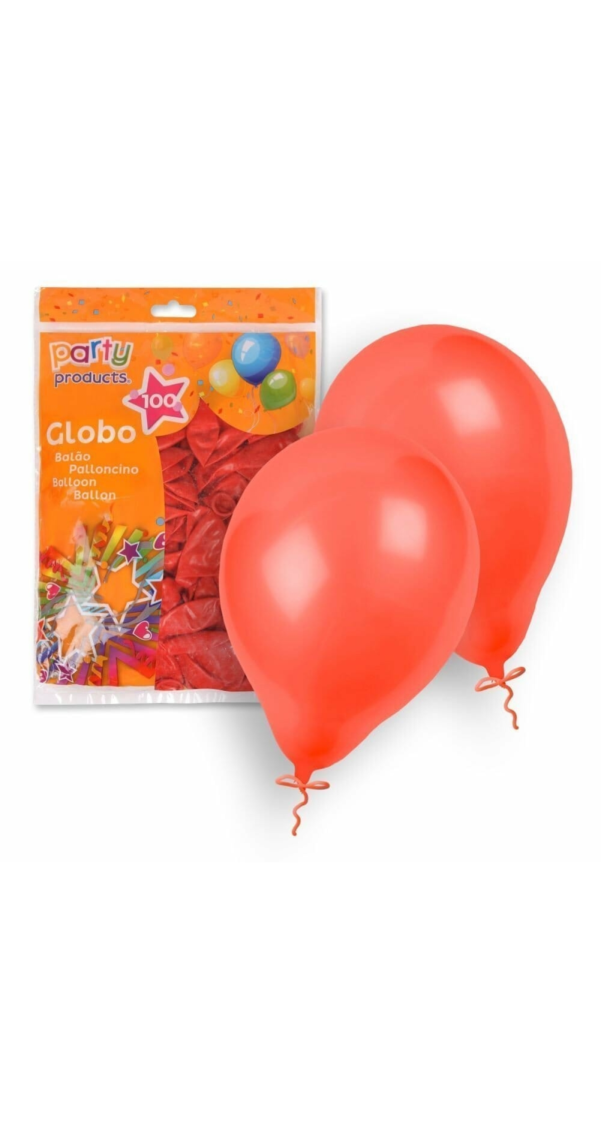 Latex Balloons 23cm (9 Inch) Red - 100pk