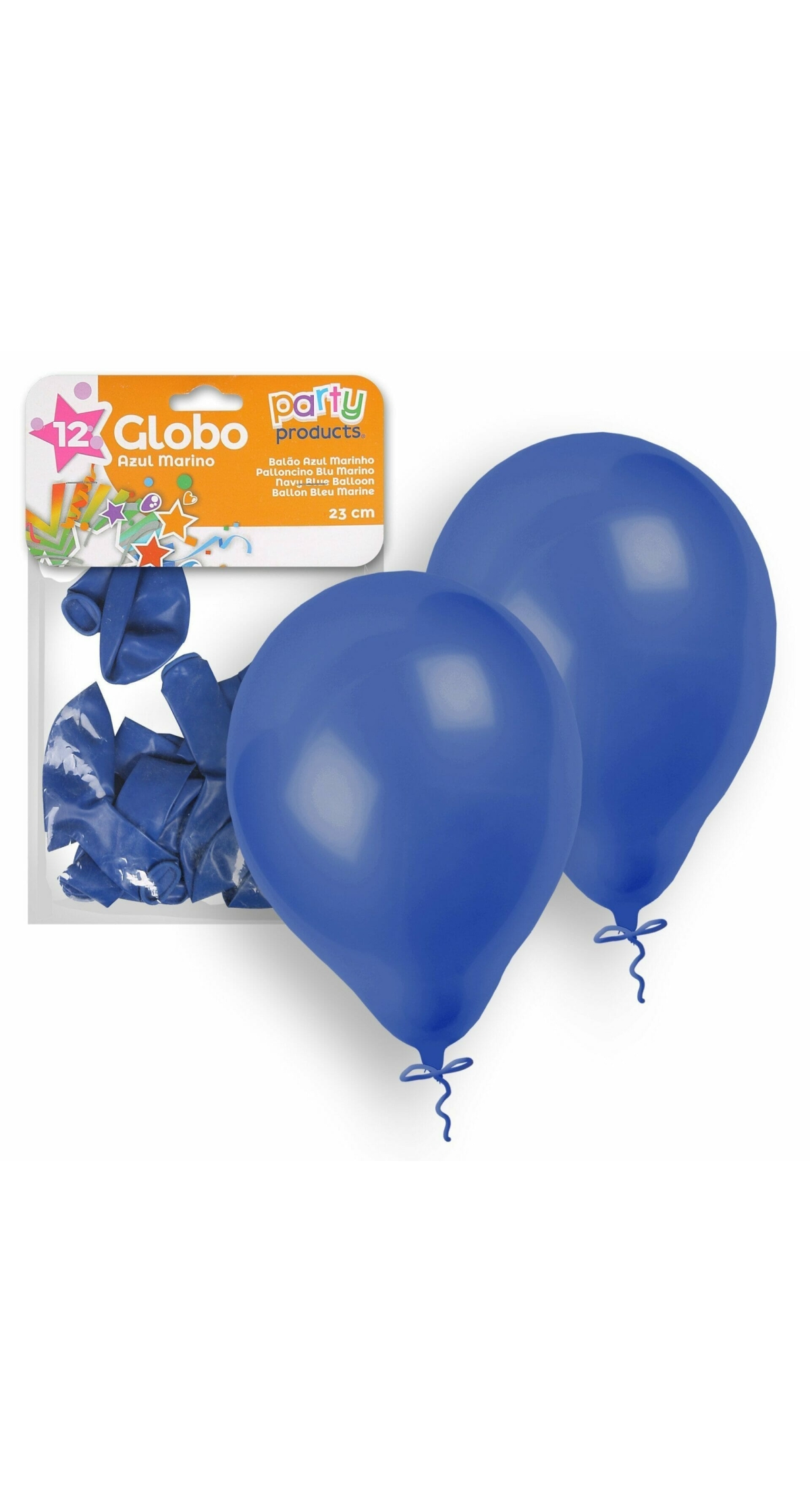 Latex Balloons 23cm (9 Inch) Dark Blue - 12pk