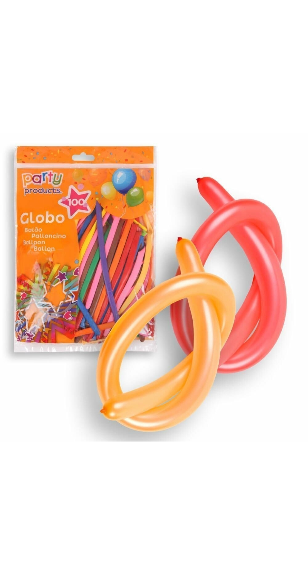 Balloon Malleable Assorted - 100pk