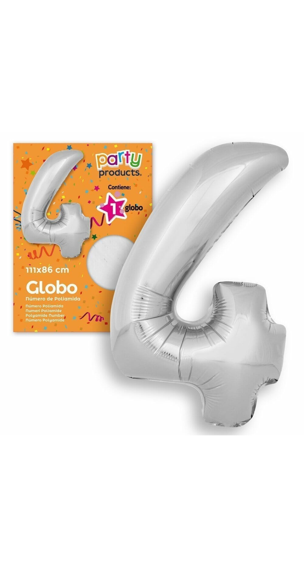 Polyamide Nº4 Silver Balloon 111 X 86 cm