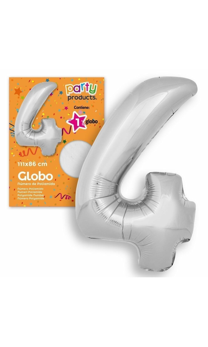 Polyamide Nº4 Silver Balloon 111 X 86 cm