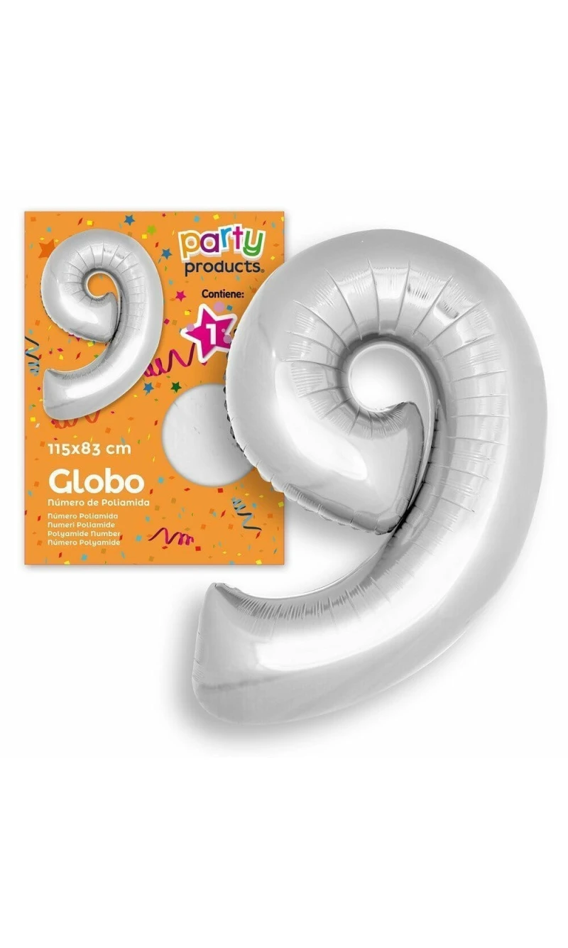 Polyamide Nº9 Silver Balloon 115 X 83 cm