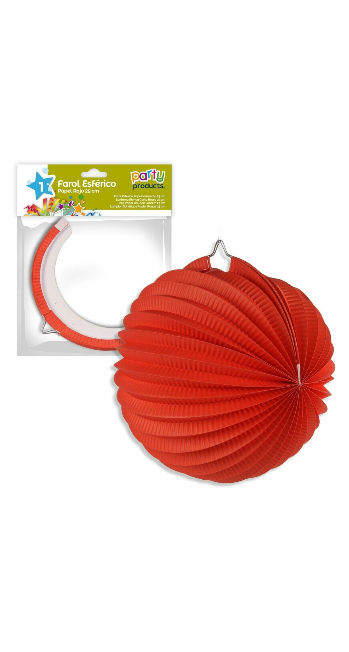 Red Paper Balloon Lantern 25 cm