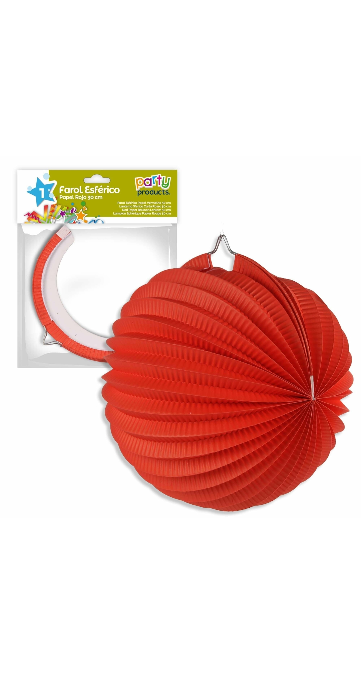 Red Paper Balloon Lantern 30 cm