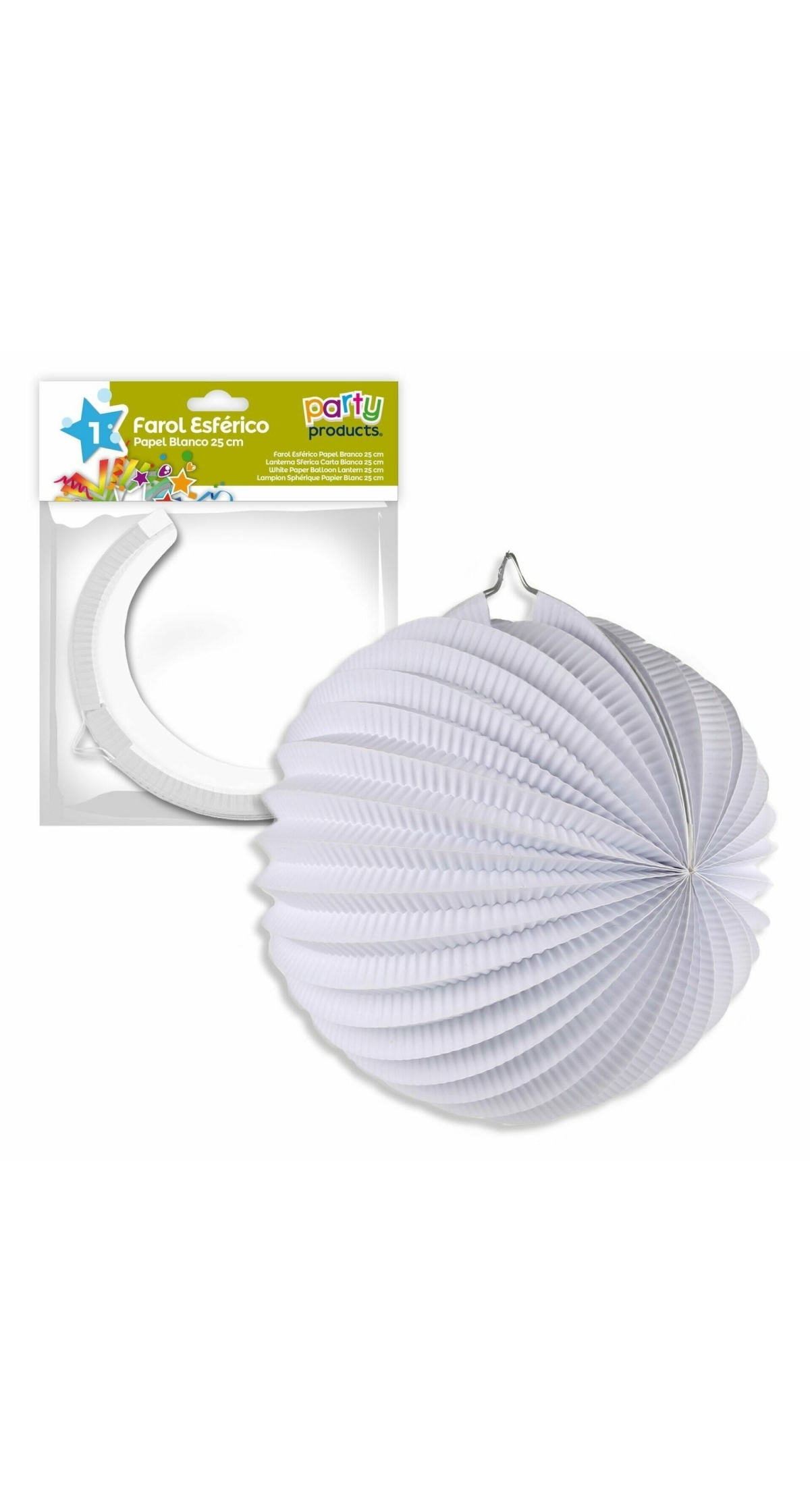 White Paper Balloon Lantern 25 cm